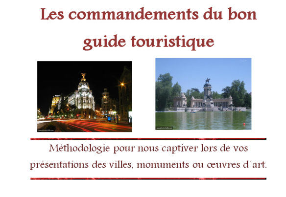 Commandements du bon guide touristique